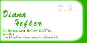 diana hefler business card